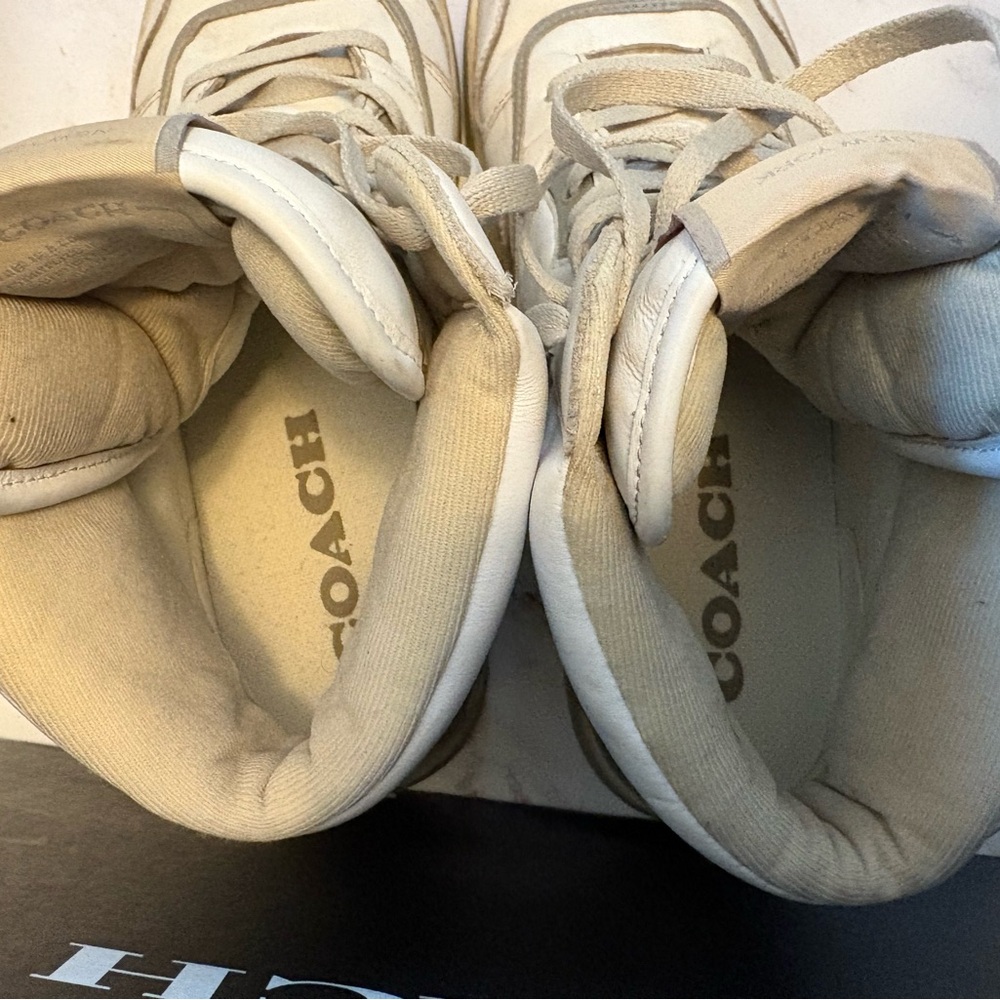 Coach Intentionally Distressed High-Top Men’s Sneakers - Box Included - Picture 5 of 6